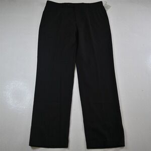 NEW Enro 36x32 Black 100% Wool Comfort Waist Wrinkle Resistant Mens Pants